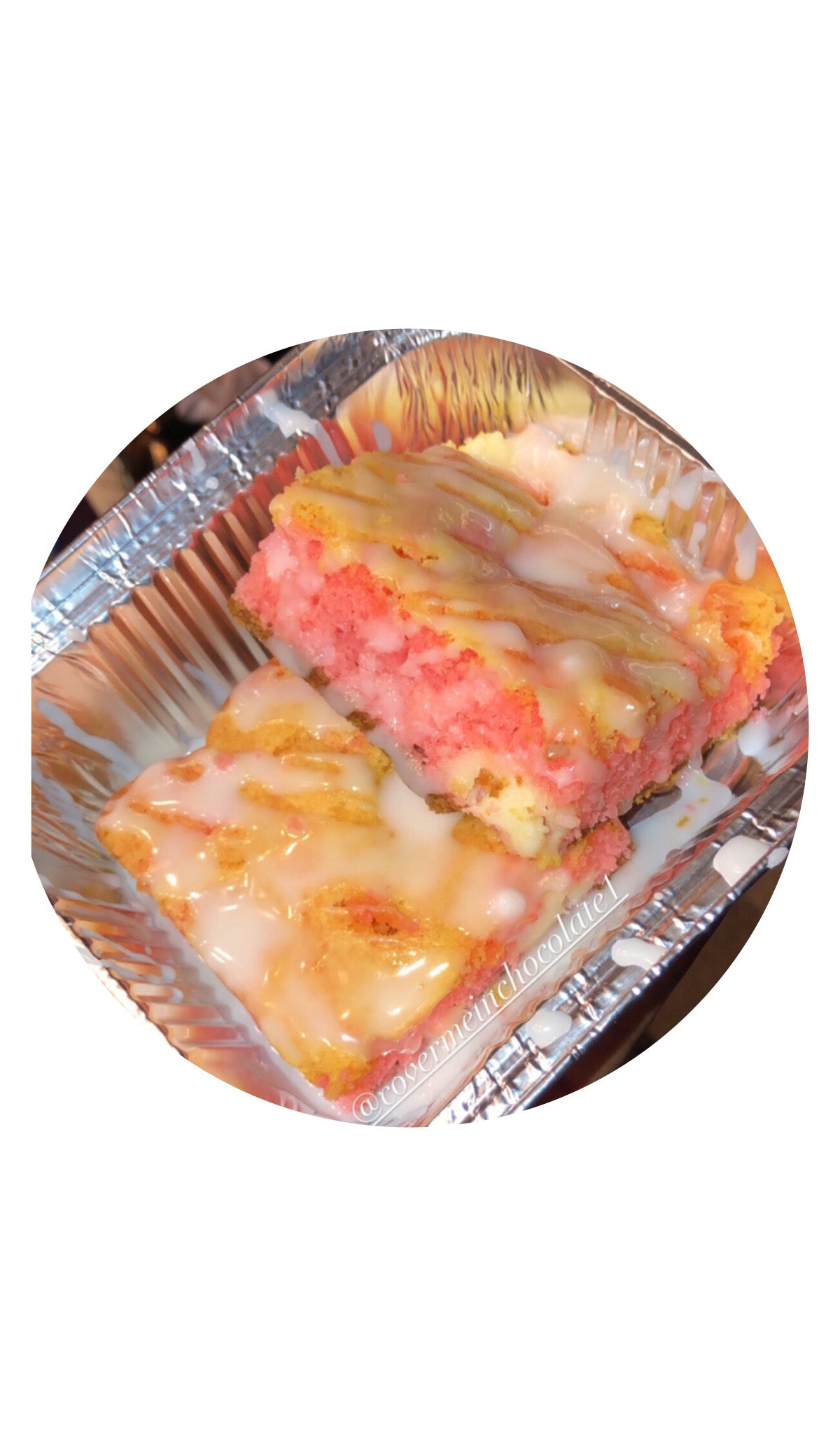 Strawberry Lemonade Brownie.
