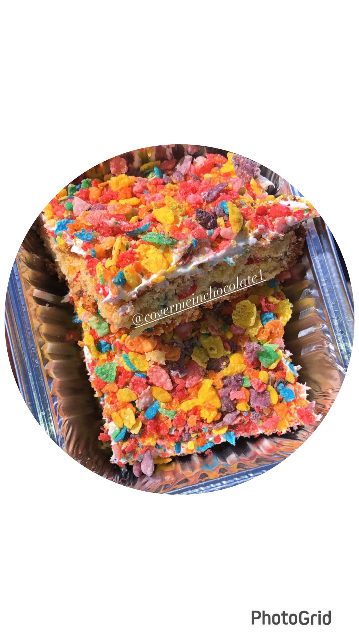 Fruity Pebbles Brownie